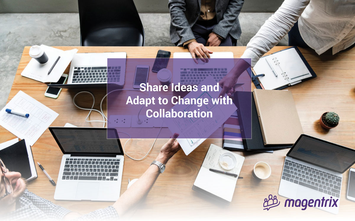 Share ideas and adapt to change with collaboration 